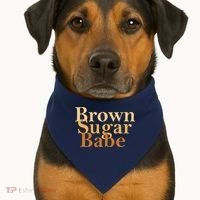Brown Sugar Babe USA-Made Doggie Bandana thumb 1