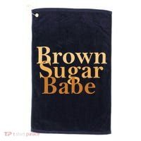 Brown Sugar Babe Golf Towel thumb 0
