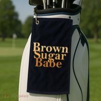 Brown Sugar Babe Golf Towel thumb 2
