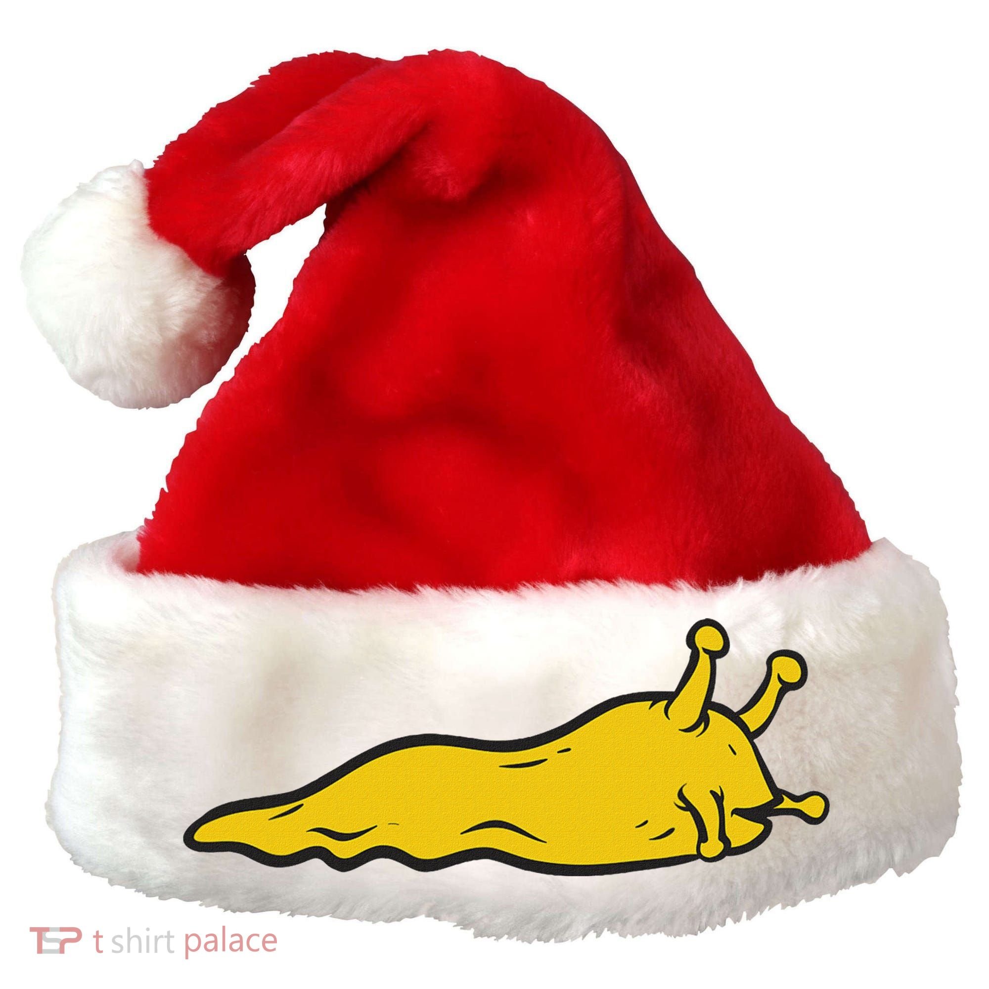 Banana Slug Santa Hat
