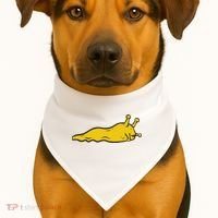 Banana Slug USA-Made Doggie Bandana thumb 1