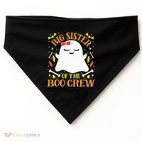 Big Sister Boo Crew Ghost Matching Family Halloween USA-Made Doggie Bandana thumb 0
