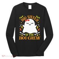 Big Sister Boo Crew Ghost Matching Family Halloween Long Sleeve Shirt thumb 0