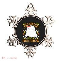 Big Sister Boo Crew Ghost Matching Family Halloween Ornament thumb 0