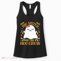 Big Sister Boo Crew Ghost Matching Family Halloween Women's Tank Top thumb 0