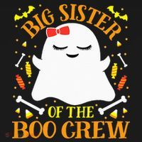 Big Sister Boo Crew Ghost Matching Family Halloween Women's Tank Top thumb 5