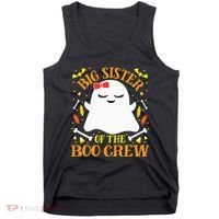 Big Sister Boo Crew Ghost Matching Family Halloween Tank Top thumb 0