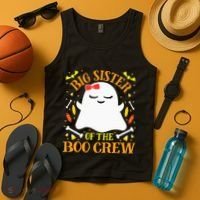Big Sister Boo Crew Ghost Matching Family Halloween Tank Top thumb 4