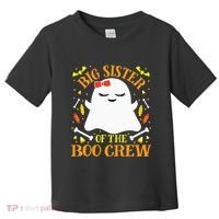 Big Sister Boo Crew Ghost Matching Family Halloween Toddler T-Shirt thumb 0