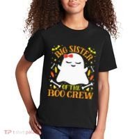 Big Sister Boo Crew Ghost Matching Family Halloween Kids T-Shirt thumb 2