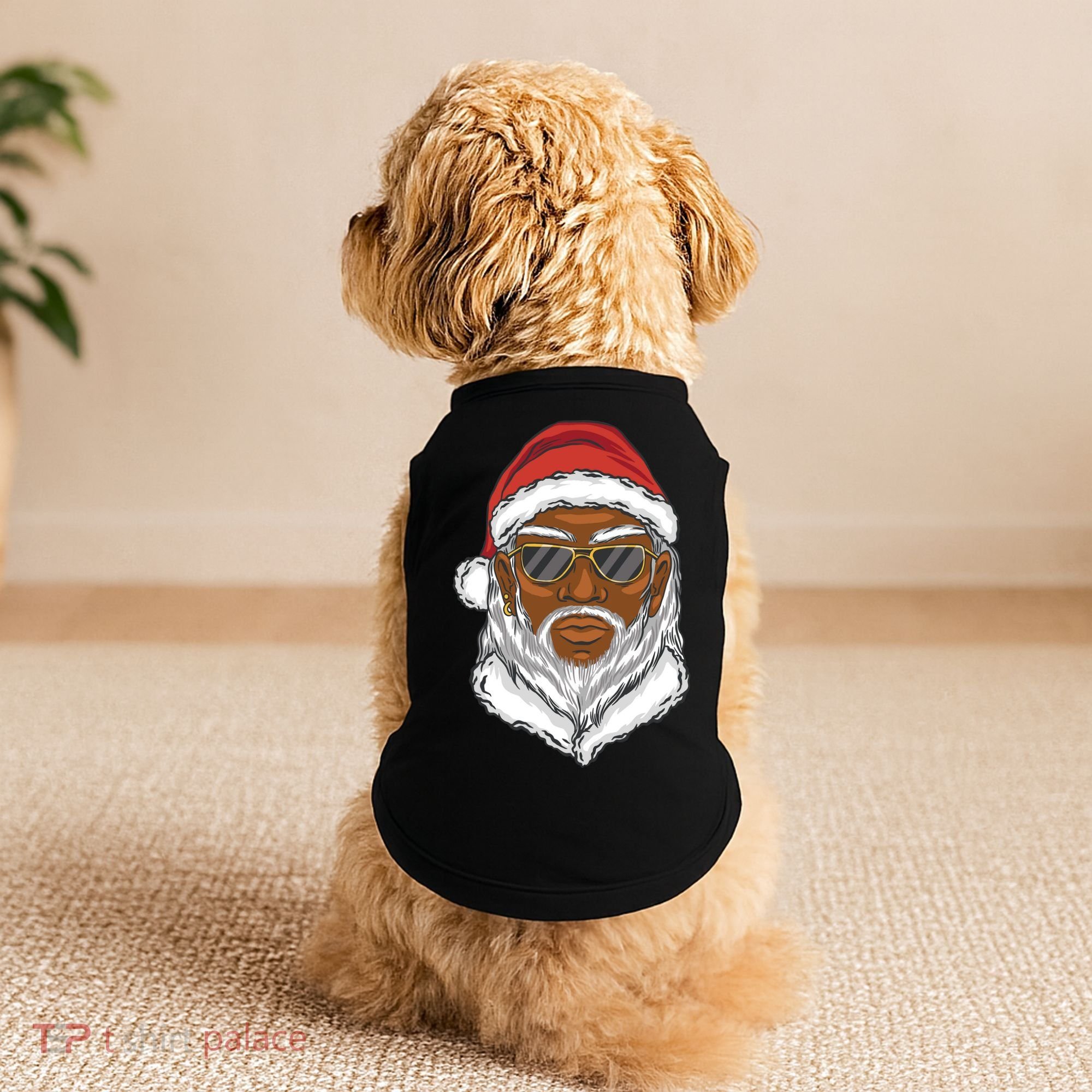 Black Santa Doggie Tank
