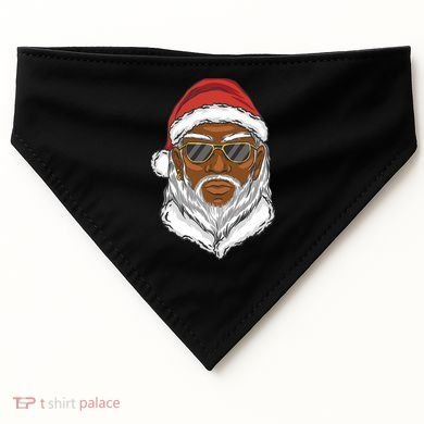 Black Santa USA-Made Doggie Bandana