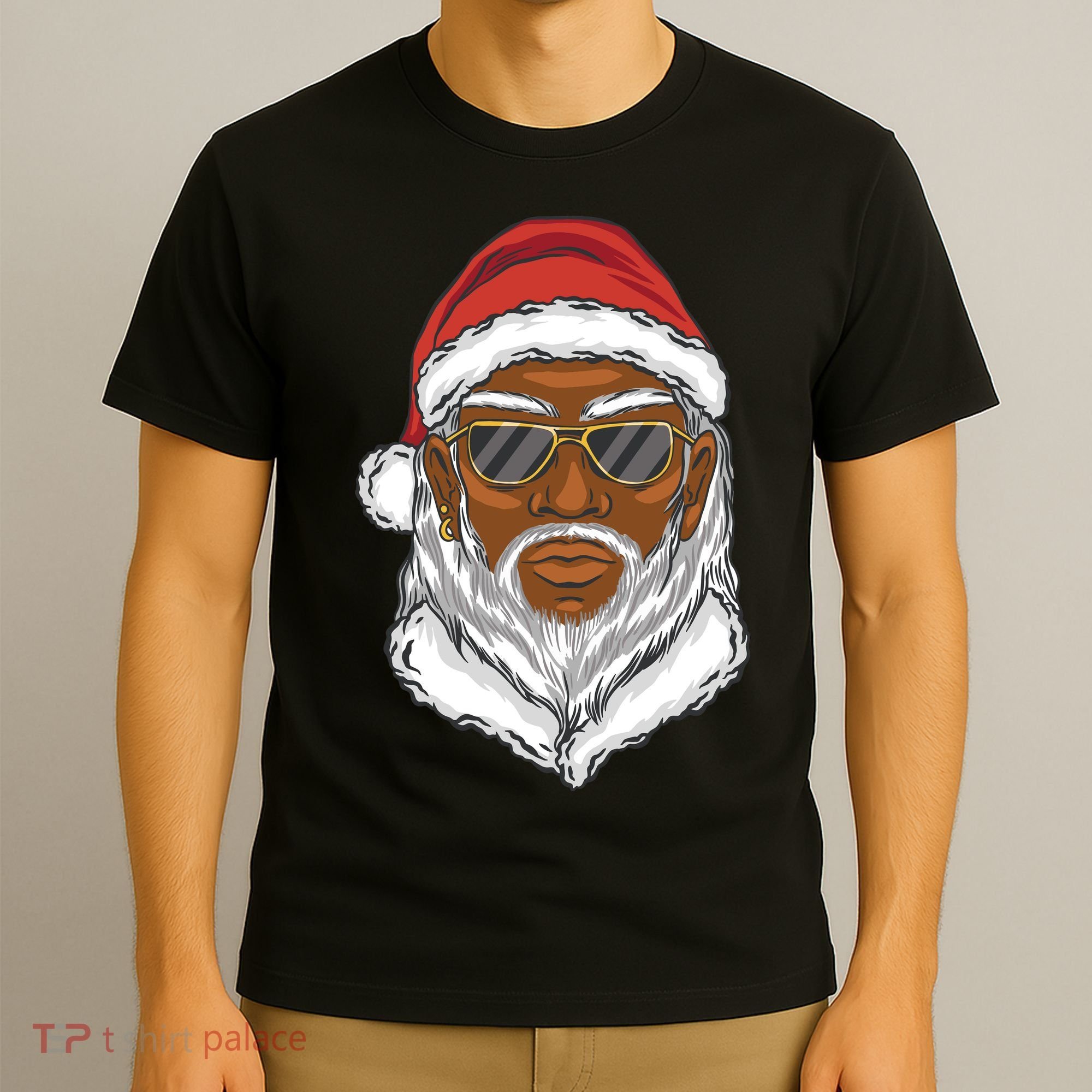 Black Santa T-Shirt