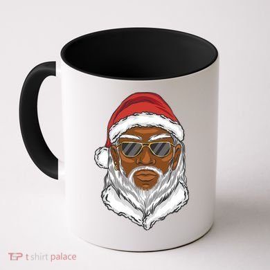 Black Santa Coffee Mug