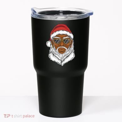 Black Santa Tumbler