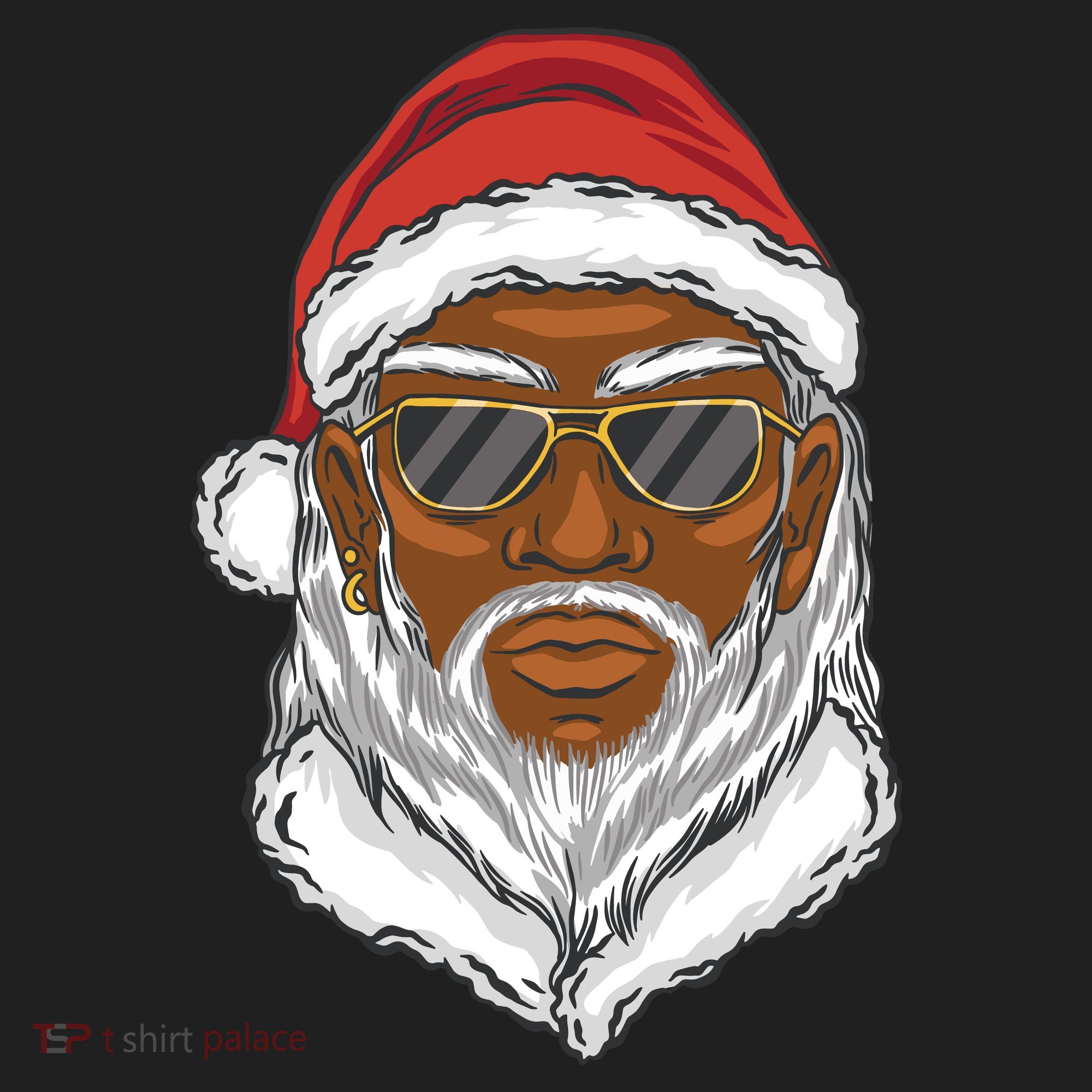 Black Santa Tumbler
