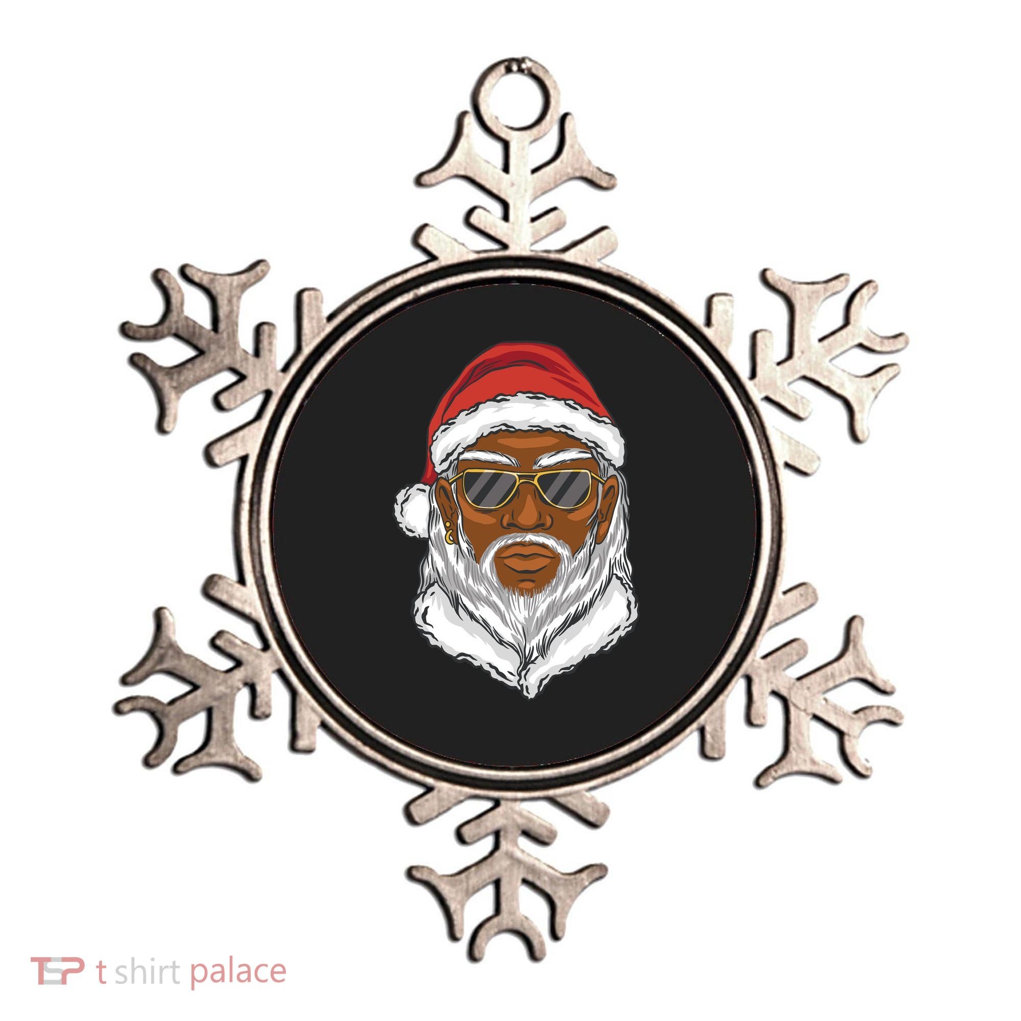 Black Santa Ornament
