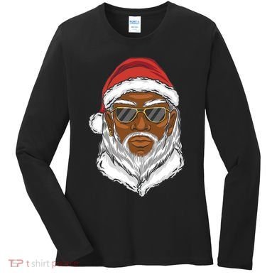 Black Santa Women's Long Sleeve Shirt