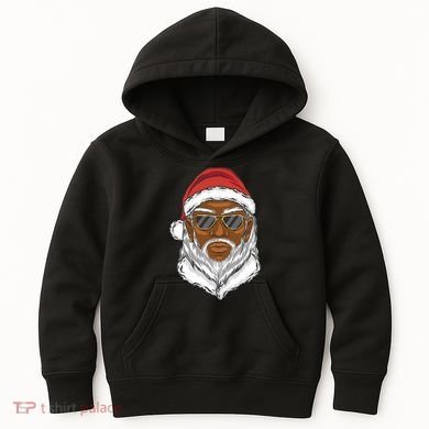 Black Santa Kids Hoodie