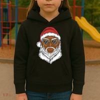 Black Santa Kids Hoodie thumb 3