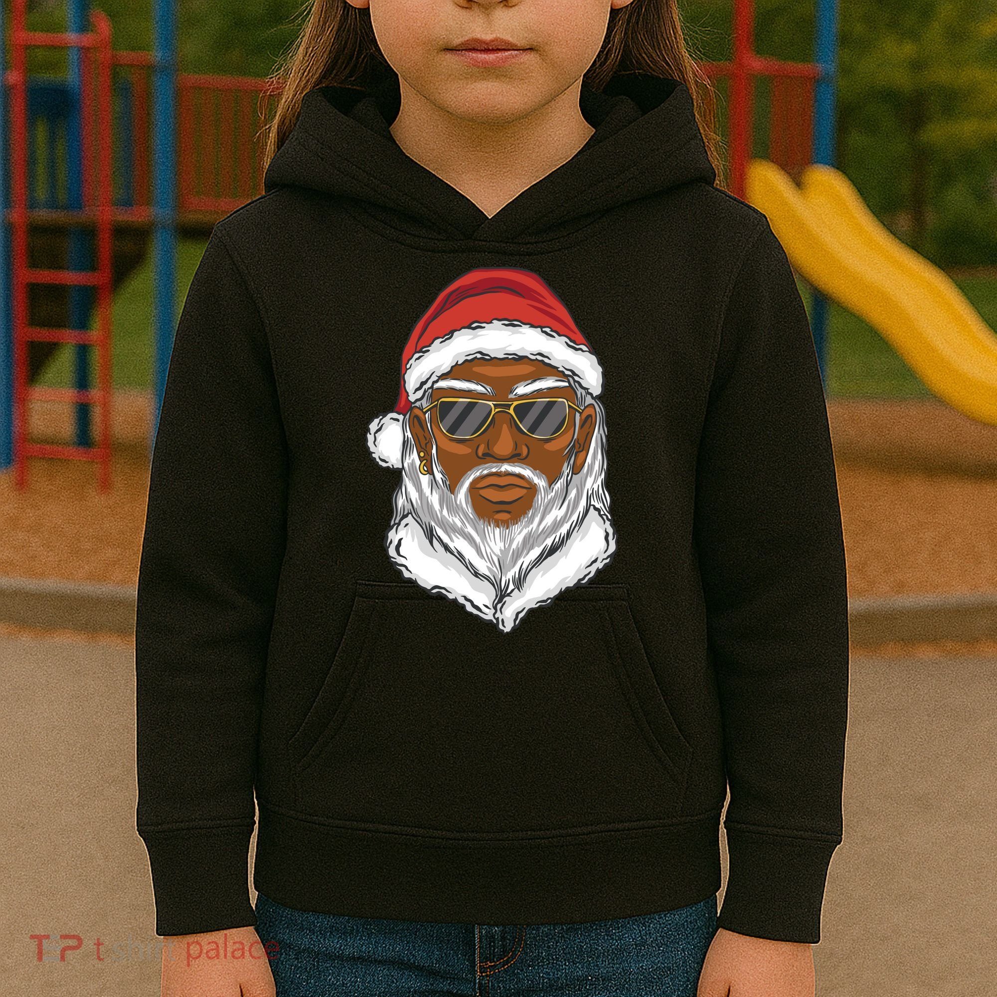 Black Santa Kids Hoodie