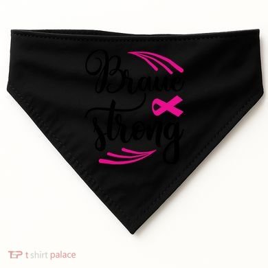 Braue Strong Breast Cancer USA-Made Doggie Bandana