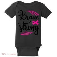 Braue Strong Breast Cancer Baby Bodysuit thumb 0