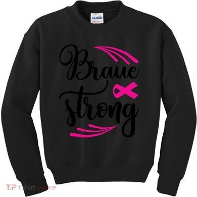 Braue Strong Breast Cancer Kids Sweatshirt