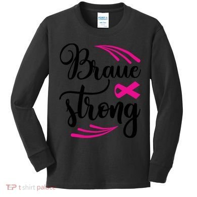 Braue Strong Breast Cancer Kids Long Sleeve Shirt