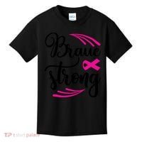 Braue Strong Breast Cancer Kids T-Shirt thumb 0