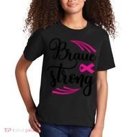 Braue Strong Breast Cancer Kids T-Shirt thumb 2