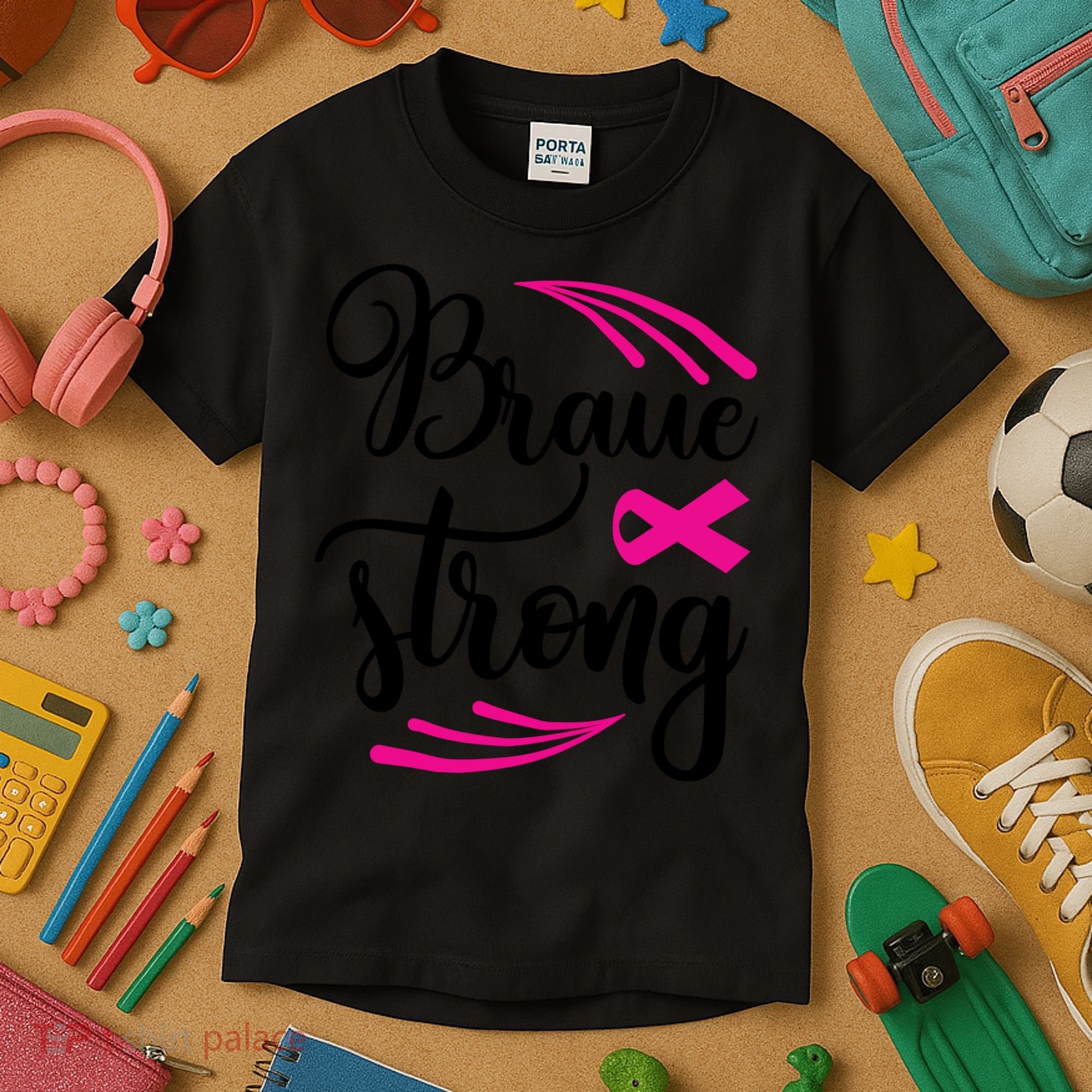 Braue Strong Breast Cancer Kids T-Shirt