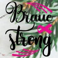 Braue Strong Breast Cancer Ornament thumb 1