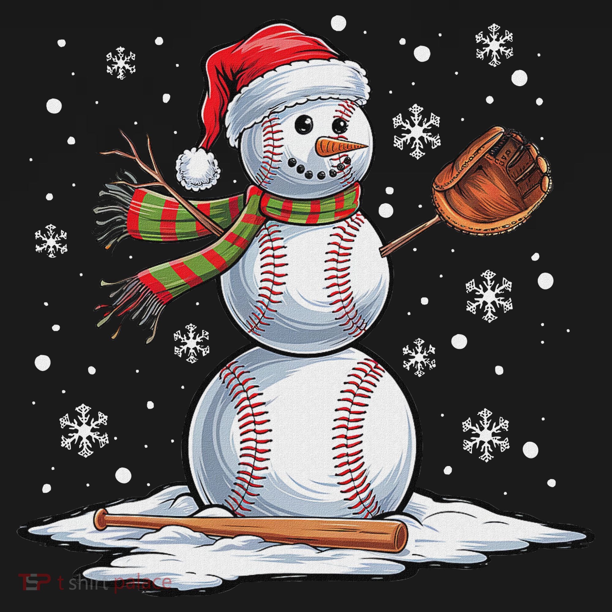 Baseball Snowman Baseball Player Santa Hat Christmas Funny Visor