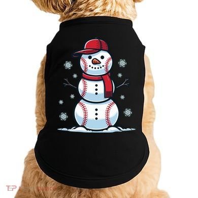 Baseball Snowman Doggie Tank