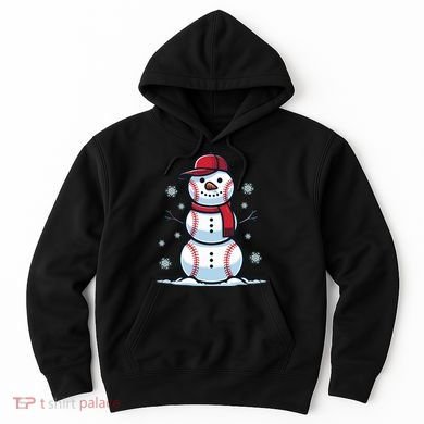 Baseball Snowman Hoodie