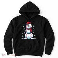 Baseball Snowman Hoodie thumb 0
