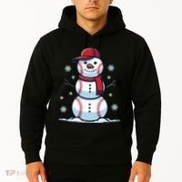 Baseball Snowman Hoodie thumb 2