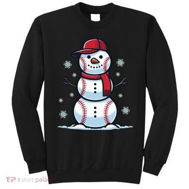 Baseball Snowman Sweatshirt