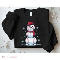 Baseball Snowman Sweatshirt thumb 2
