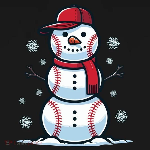 Baseball Snowman Backpack
