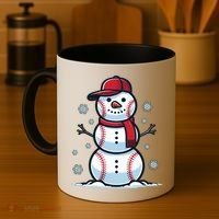 Baseball Snowman Coffee Mug thumb 4