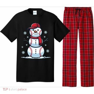 Baseball Snowman Pajama Set