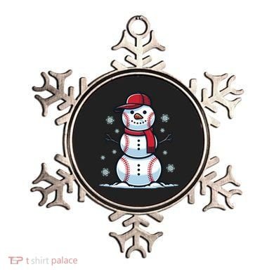 Baseball Snowman Ornament