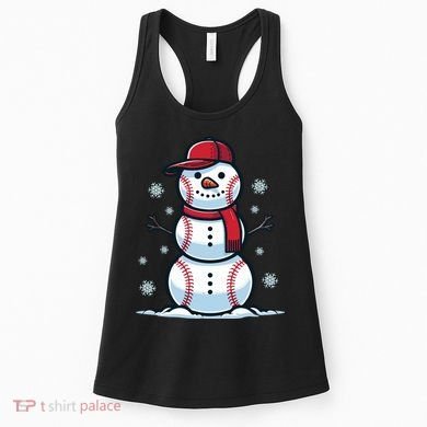 Baseball Snowman Women's Tank Top