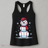 Baseball Snowman Women's Tank Top thumb 3