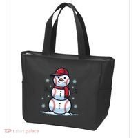 Baseball Snowman Tote Bag thumb 3