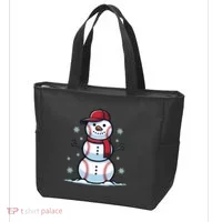 Baseball Snowman Tote Bag thumb 3