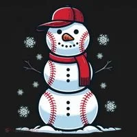 Baseball Snowman Tote Bag thumb 4