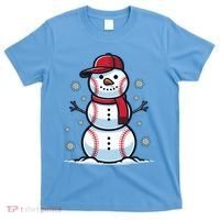 Baseball Snowman T-Shirt thumb 0